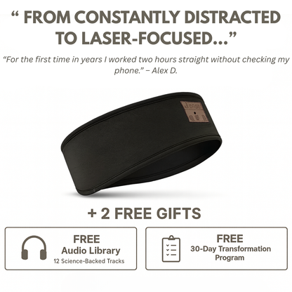 Focus Bluetooth Headband   30-Day Deep Focus Transformation Kit